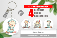 Keychain Sleepy Meerkat Product Image 1