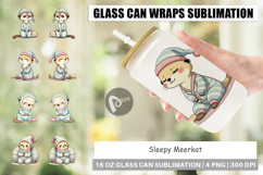 Glass Can Sleepy Meerkat Product Image 1