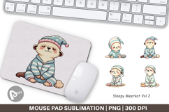Mouse Pad Sleepy Meerkat Product Image 1
