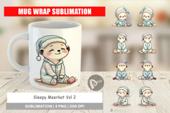 Mug Wrap Sleepy Meerkat Product Image 1