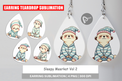 Earring Sleepy Meerkat Product Image 1