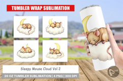 Tumbler Sleepy Mouse Cloud Product Image 1