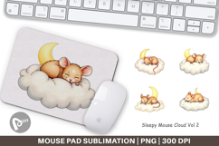 Mouse Pad Sleepy Mouse Cloud Product Image 1