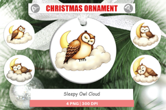 Ornament Sleepy Owl Cloud Product Image 1