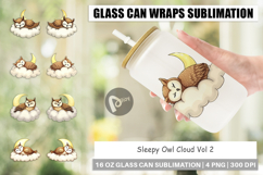 Glass Can Sleepy Owl Cloud Product Image 1