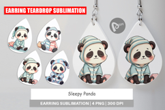 Earring Sleepy Panda Product Image 1