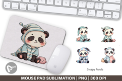Mouse Pad Sleepy Panda Product Image 1