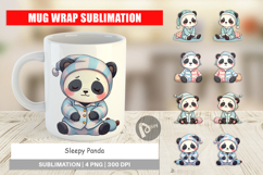 Mug Wrap Sleepy Panda Product Image 1