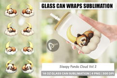Glass Can Sleepy Panda Cloud Product Image 1