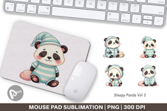 Mouse Pad Sleepy Panda Product Image 1