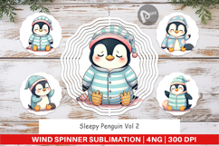 Wind Spinner Sleepy Penguin Product Image 1