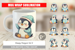 Mug Wrap Sleepy Penguin Product Image 1