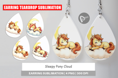 Earring Sleepy Pony Cloud Product Image 1