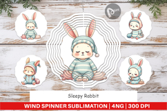 Wind Spinner Sleepy Rabbit Product Image 1