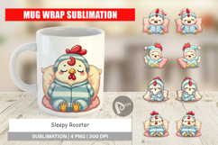 Mug Wrap Sleepy Rooster Product Image 1