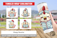 Tumbler Sleepy Rooster Product Image 1