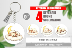 Keychain Sleepy Sheep Cloud Product Image 1