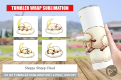 Tumbler Sleepy Sheep Cloud Product Image 1