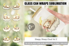 Glass Can Sleepy Sheep Cloud Product Image 1