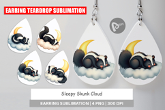 Earring Sleepy Skunk Cloud Product Image 1