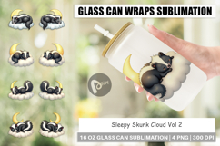 Glass Can Sleepy Skunk Cloud Product Image 1