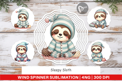 Wind Spinner Sleepy Sloth Product Image 1