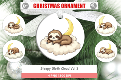 Ornament Sleepy Sloth Cloud Product Image 1