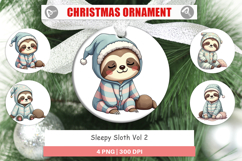 Ornament Sleepy Sloth Product Image 1