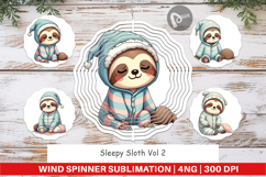 Wind Spinner Sleepy Sloth Product Image 1