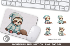 Mouse Pad Sleepy Sloth Product Image 1