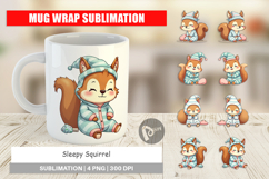 Mug Wrap Sleepy Squirrel Product Image 1