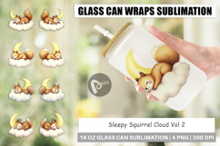 Glass Can Sleepy Squirrel Cloud Product Image 1