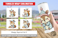 Tumbler Sleepy Squirrel Product Image 1
