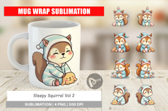 Mug Wrap Sleepy Squirrel Product Image 1