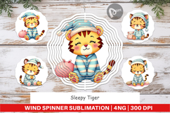 Wind Spinner Sleepy Tiger Product Image 1