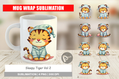 Mug Wrap Sleepy Tiger Product Image 1