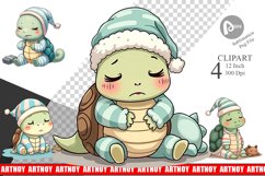 Sleepy Turtle Clipart Product Image 1