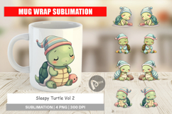 Mug Wrap Sleepy Turtle Product Image 1