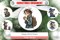 Ornament Sleepy Witch Intern Product Image 1