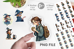 Sleepy Witch Intern Sticker Product Image 1