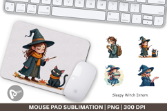 Mouse Pad Sleepy Witch Intern Product Image 1