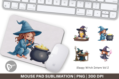 Mouse Pad Sleepy Witch Intern Product Image 1