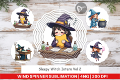 Wind Spinner Sleepy Witch Intern Product Image 1