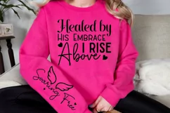 Healed By His Embrace Sleeve SVG, Christian SVG Design Product Image 3