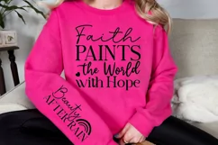 Faith Paints The World Sleeve SVG, Christian SVG Design Product Image 3