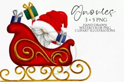 sleigh christmas gnomes