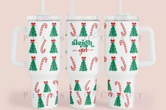 sleigh girl 40oz quencher tumbler sublimation full wrap high resolution transparant background
