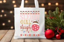 Sleigh Girl Sleigh SVG ,Christmas SVG Design Product Image 3