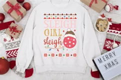 Sleigh Girl Sleigh SVG ,Christmas SVG Design Product Image 2