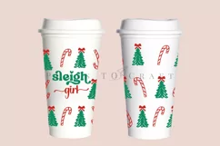 sleigh girl starbucks 16oz hot cup tumbler wrap svg presized template for tumbler grande suitable for cricut and silhouette